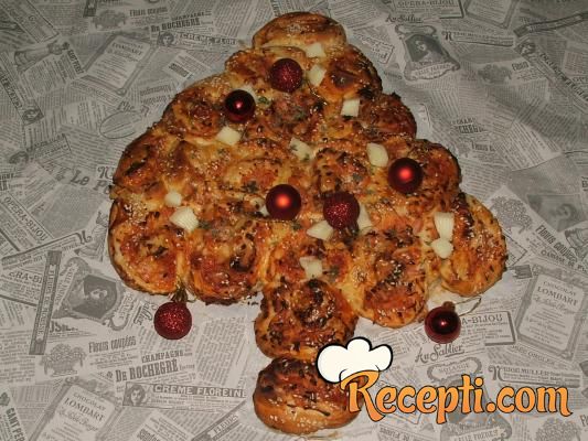 Jelka (od pizza pužića)