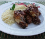 Teriyaki chicken wings & couscous