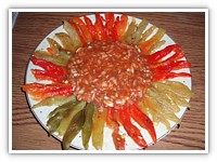 Salata sa pečenim paprikama