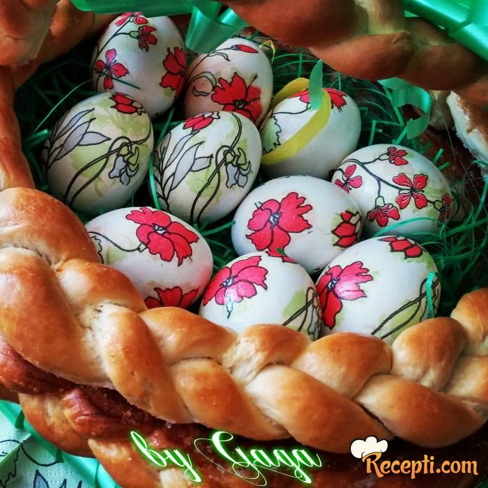 Vaskršnja jaja - dekupaž i krep papir