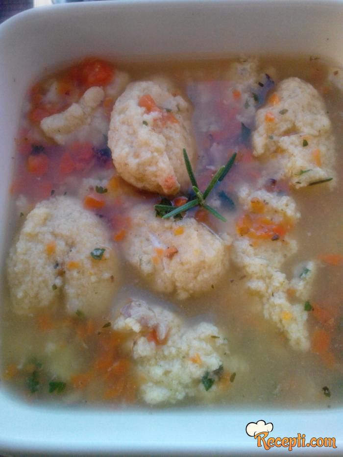 Supa sa knedlama bez mesa