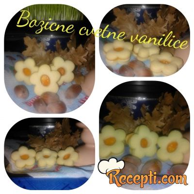 Božićne cvetne vanilice