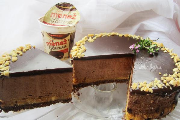 Čokoladna mousse torta sa kikirikijem i karamelom