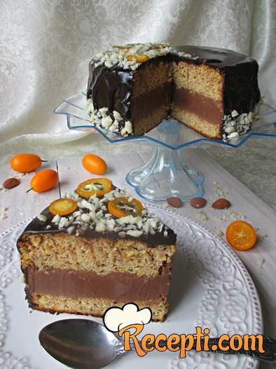 Čoko-oranž torta bez brašna i šećera