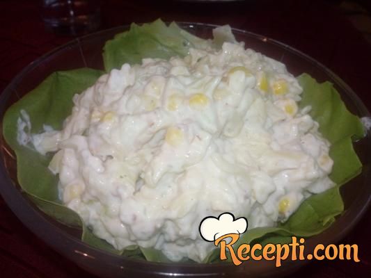 Posna salata sa tunjevinom i prazilukom