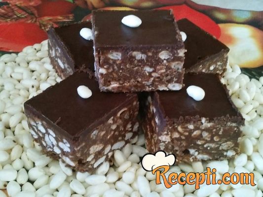 Čokoladne kocke sa ekspandiranim pirinčem