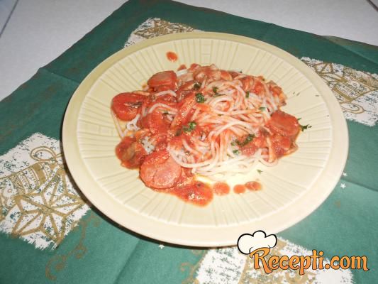 Špagete sa šampinjonima