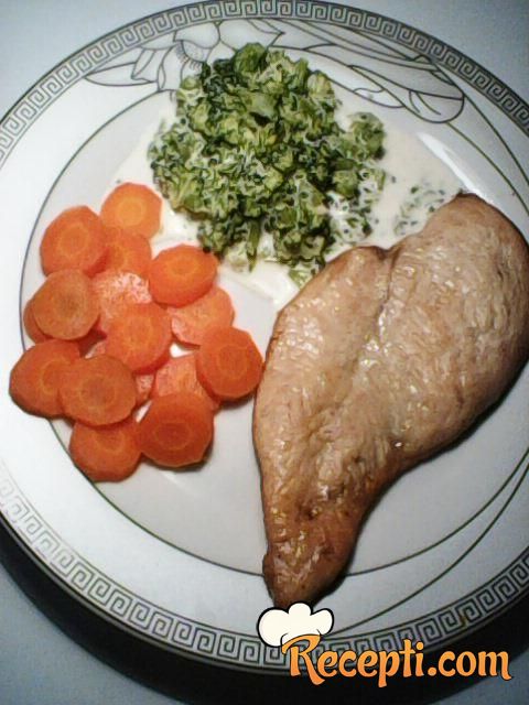 Piletina sa sosom od brokolija