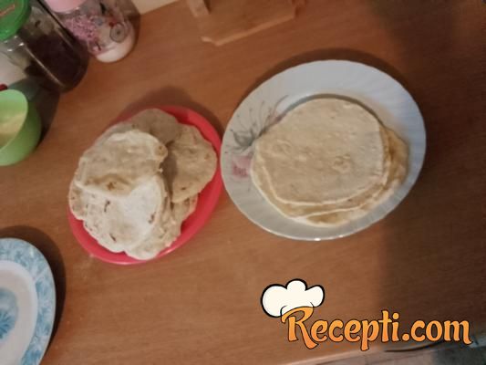 Posne tortilje (na vodi)