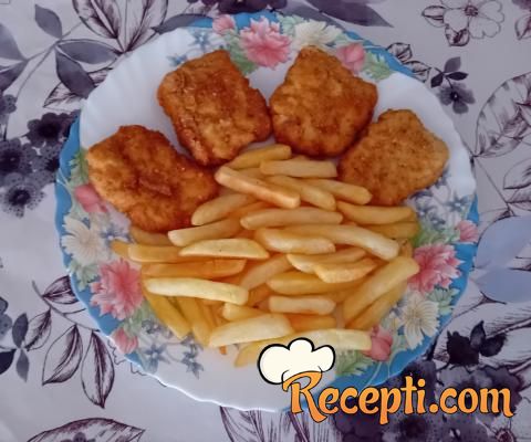 Domaći pileći medaljoni (chicken nuggets)