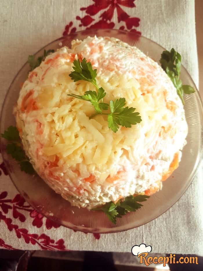 Mimoza salata na moj način