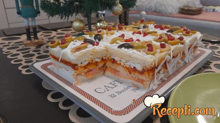 Posna slana torta