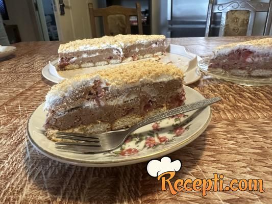Keks torta sa jagodama