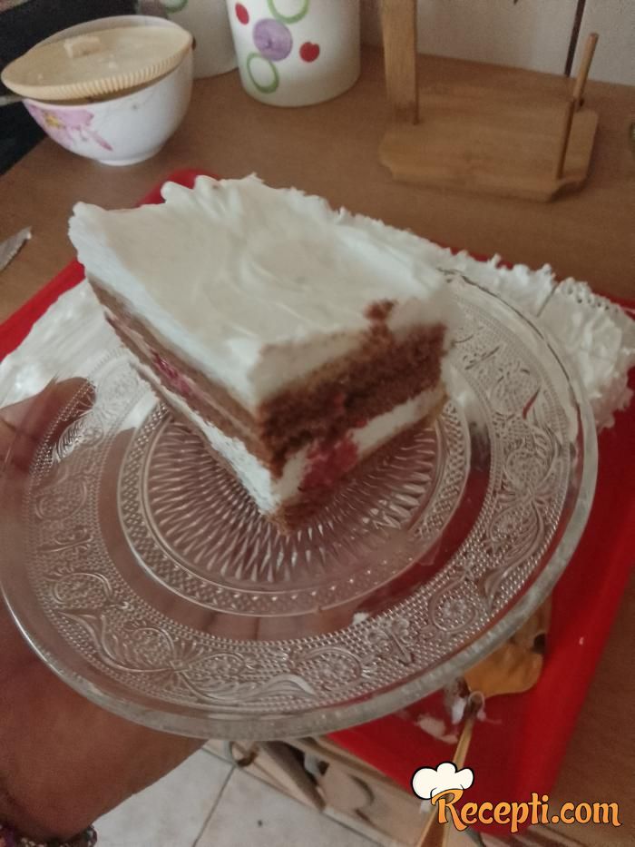 Čoko-moko torta sa malinama