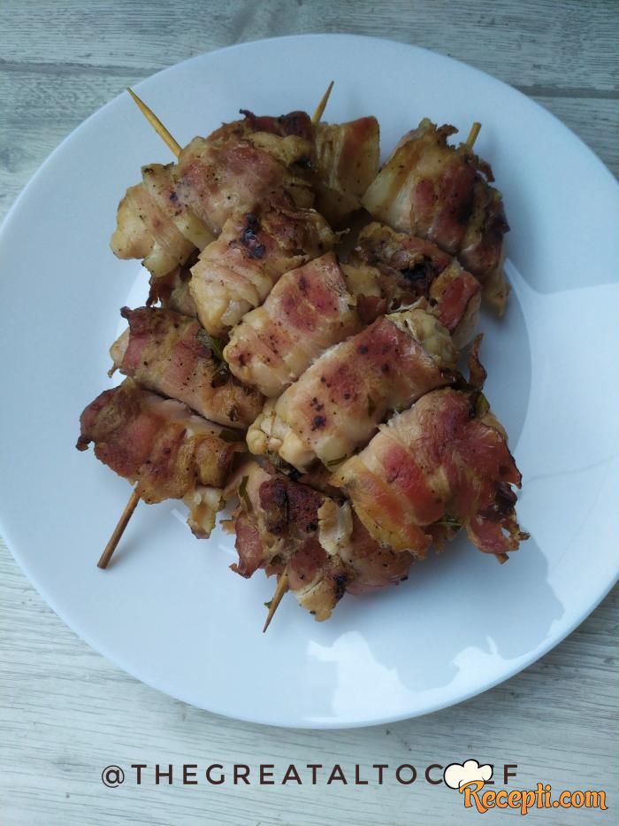 Pileći rolovani ražnjići