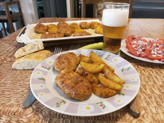 Pileće pljeskavice iz rerne