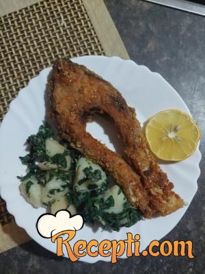 Šaran i krompir na blitvi