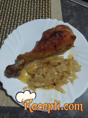 Piletina sa kupusom iz rerne