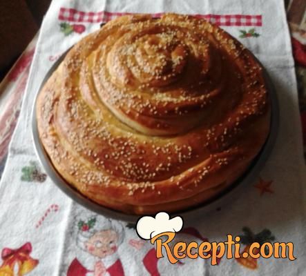 Lisnato uvijena pogača