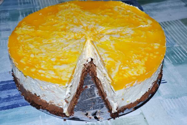 Cheesecake sa kremom od čokolade i pomarandže Cheesecake sa kremom od čokolade i pomarandže