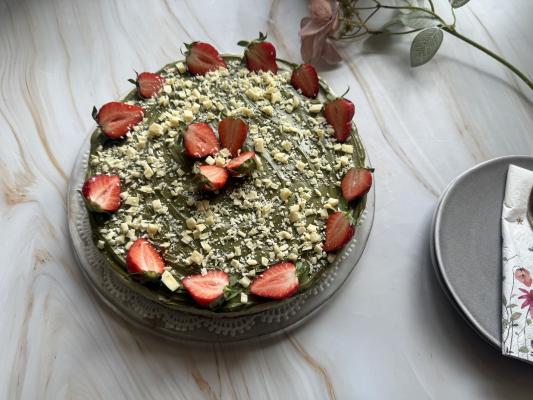Cheesecake sa pistacija kremom