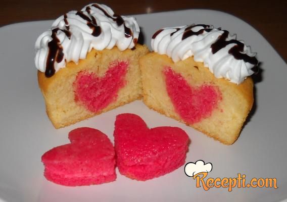 Muffini sa srcem (Muffins Valentine's day)