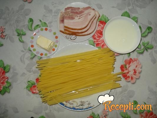 Špagete sa slaninicom