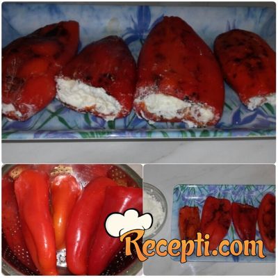 Pečena punjena pohovana paprika