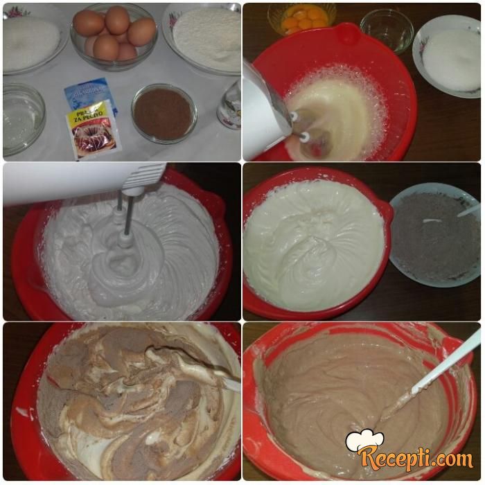 Kakao piškota sa pekmezom i glazurom od šećera