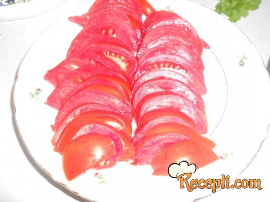 Zapečene tikvice i paradajz