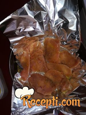 Pečena piletina sa krompirima