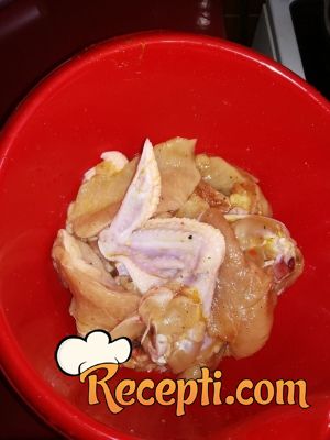 Pržena piletina u bešamel sosu