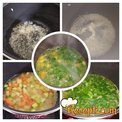 Potaž od povrća (blitva, tikvica, krompir, šargarepa) 