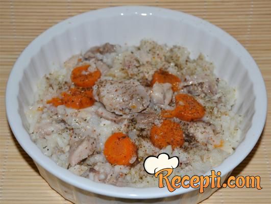 Kuvana piletina sa pirinčem