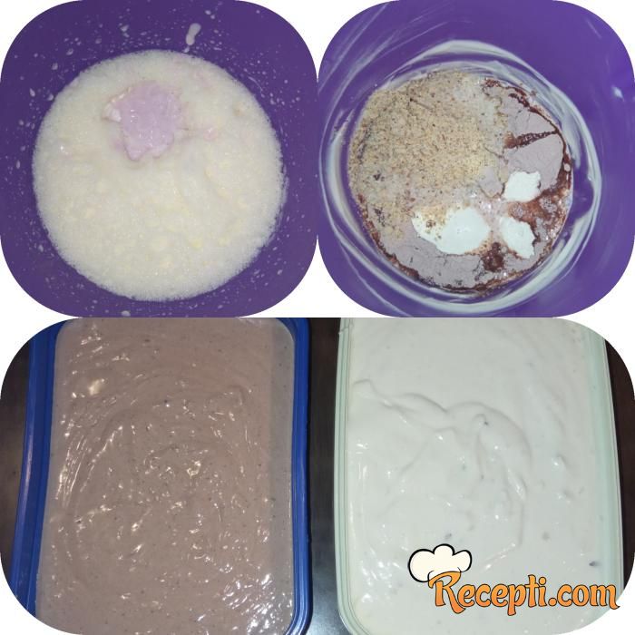 Sladoled (lešnik i voćni jogurt)