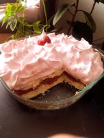 Nepečena torta sa jagodama i šamom