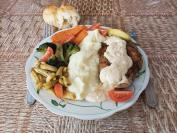 Piletina sa pečenim povrćem